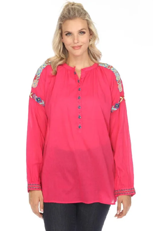 Overstock Sale Johnny Was Biya Beaded Embroidered Blouse B24224B3 *