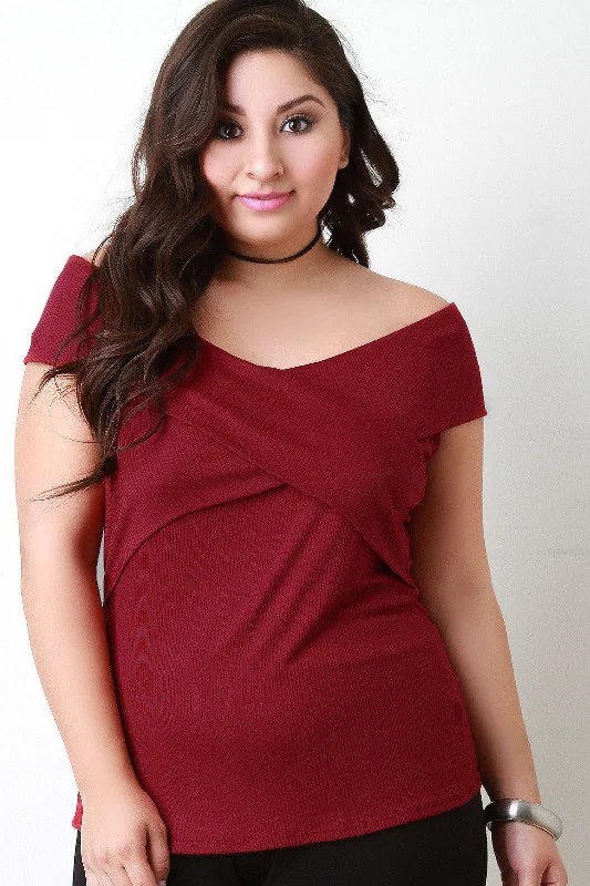 The Best Prices Cross Band Off The Shoulder Top