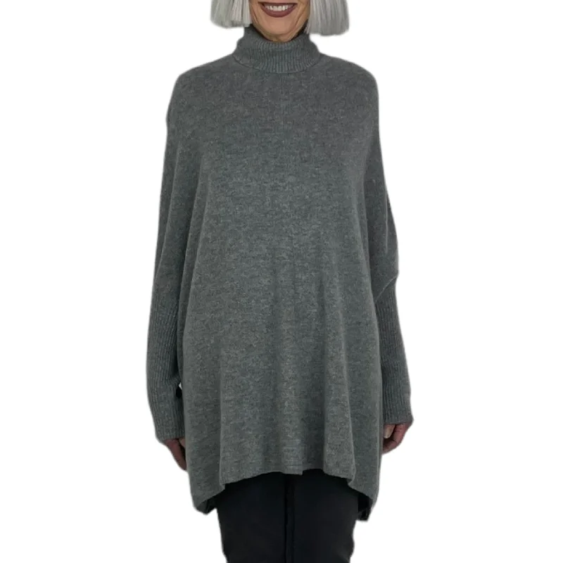 Shop and Save JOJO CASHMERE PONCHO PULLOVER