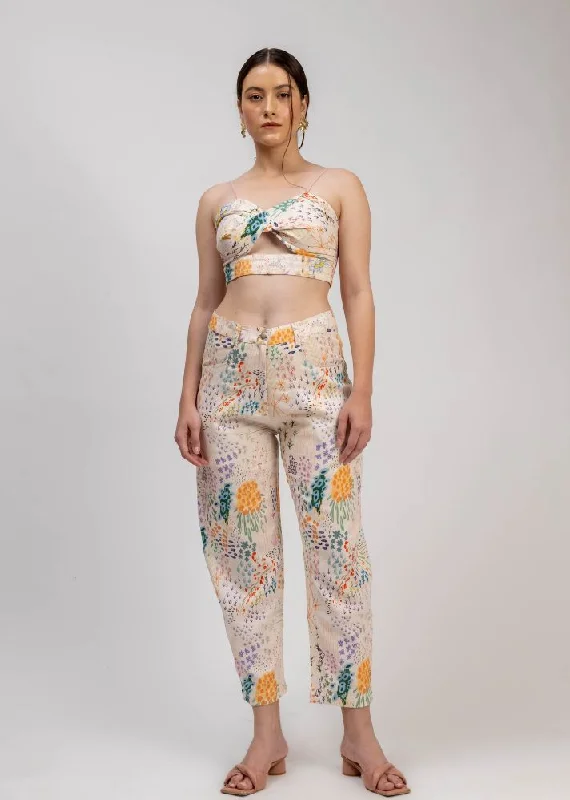 Instant Discount Maria Printed Pants