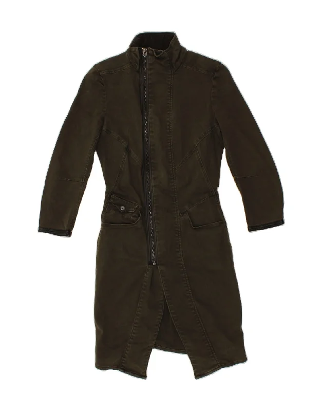 Weekend Bargains to Love G-STAR Womens Overcoat UK 6 XS Khaki Cotton