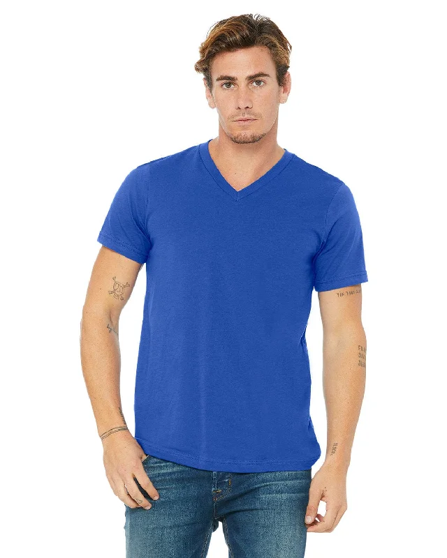 Bella+Canvas Unisex V-Neck T-Shirt | True Royal