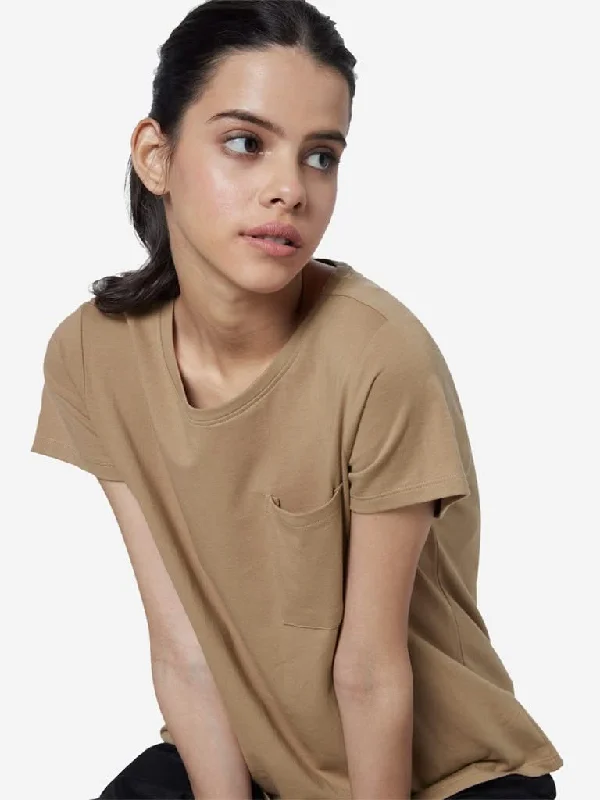 Weekend Specials You Can't Miss LOV Beige Leanne Crewneck T-Shirt