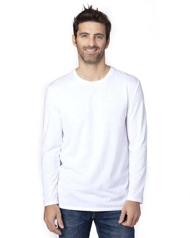 Threadfast Apparel Unisex Ultimate Long Sleeve T-Shirt | White