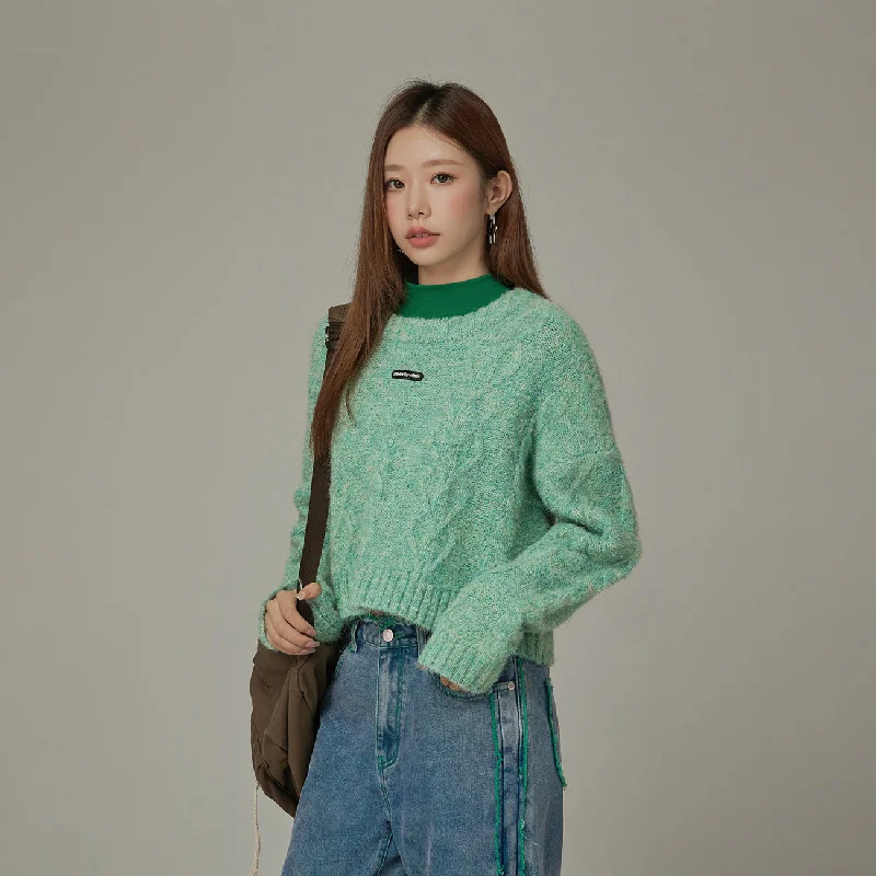 Weekend Special Twisted Loose Fit Knit Sweater