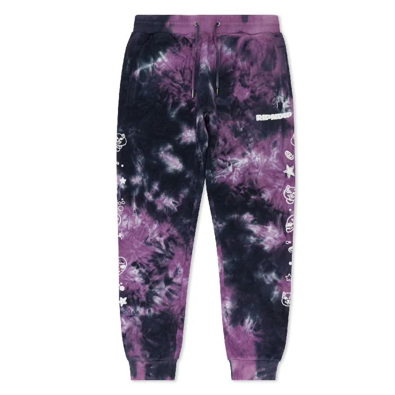 Dance Forever Sweatpants (Black/Orchid Tie Dye)