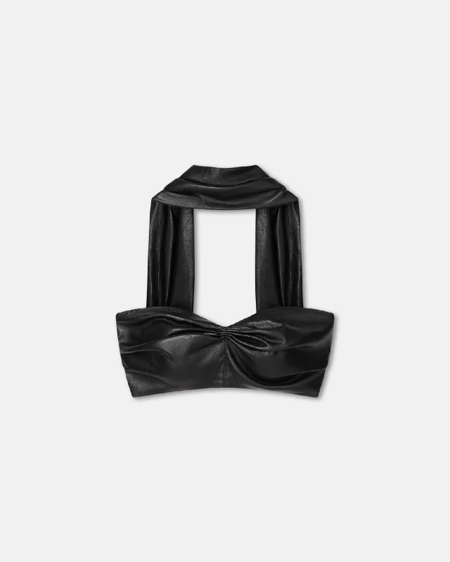 Daily Specials Marinn - Okobor™ Alt-Leather Top - Black