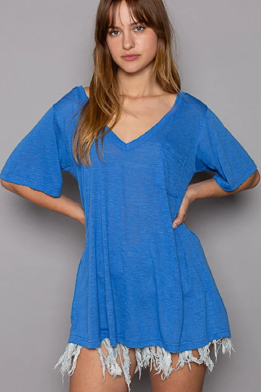 Weekend Deal POL V-Neck Short Sleeve T-Shirt