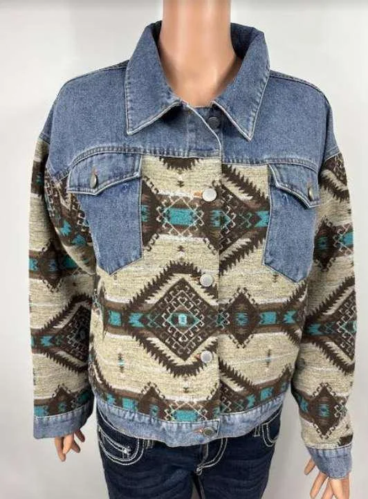 Flash Sale Western Denim Jacket Style#-DA-246