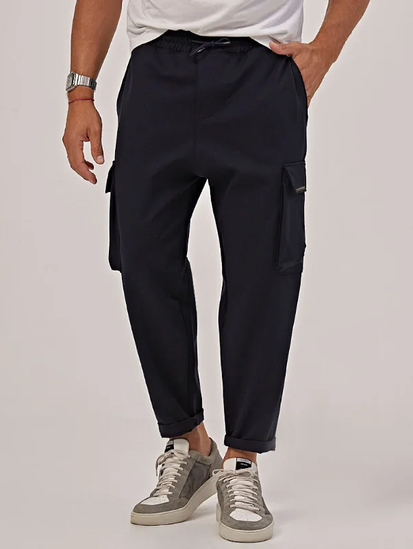 MILANO CARGO PANTS IN BLUE NAVY