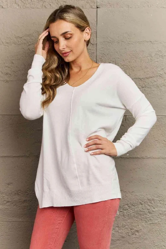 Weekend Offers That Thrill Full Size Center Seam Tunic Sweater