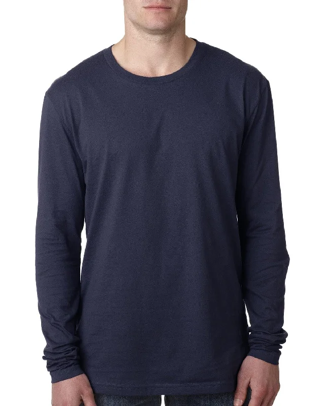 Next Level Mens Premium Long Sleeve Tee | Midnight Navy