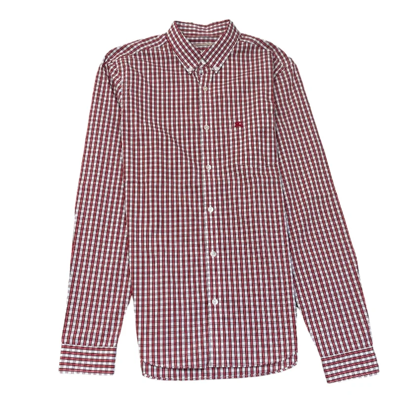 Men's Checkered Shirt Red Size M