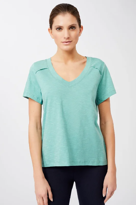 Best Seller The New V-Neck (Seafoam), GOTS