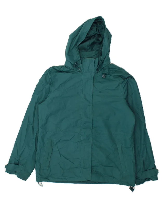 Super Bargain MOUNTAIN WAREHOUSE Womens Hooded Rain Jacket UK 14 Large Green Polyester