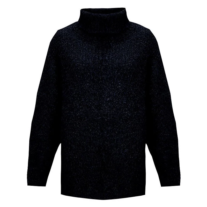 Special Promotion Vinny Boucle Polo Neck in Dark Navy