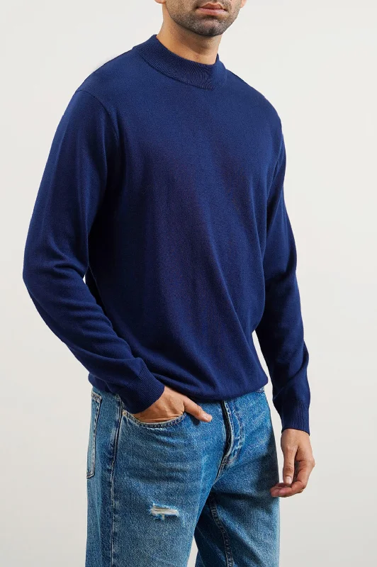 COTTON HIGH-CREW JUMPER