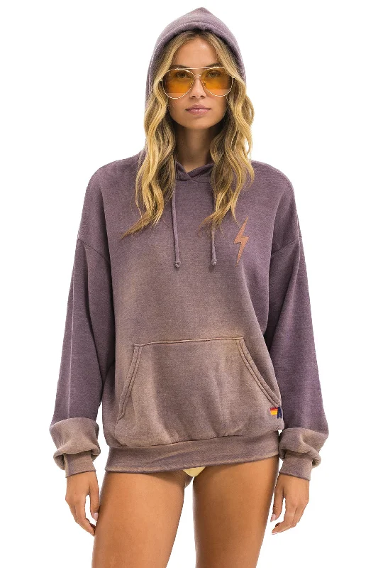 BOLT STITCH 2  RELAXED PULLOVER HOODIE - FADED MOCHA