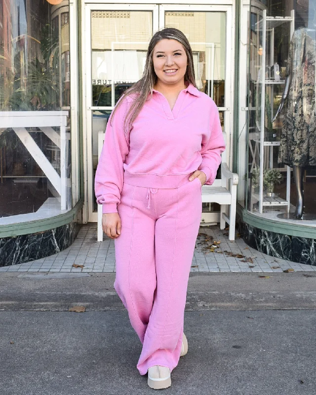 Your Weekend, Your Savings GET COMFY SWEAT SETS - ROSE PINK