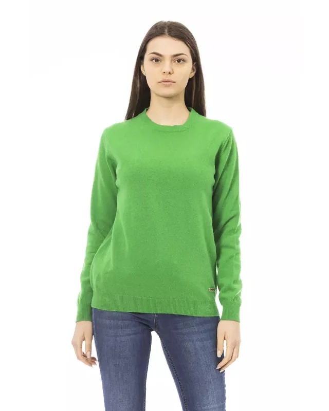 Exclusive Deal Baldinini Monogram Long Sleeve Crewneck Sweater S Women
