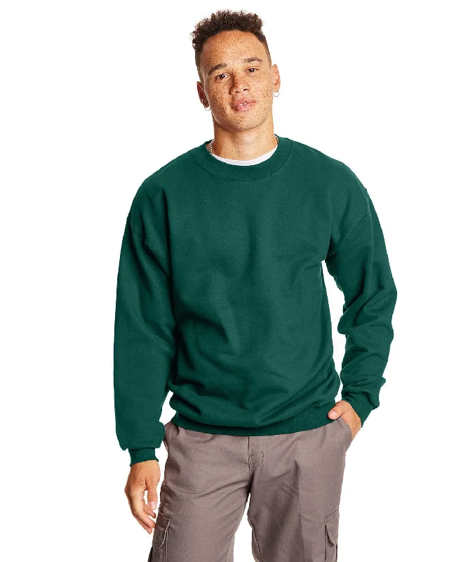 Hanes Ultimate Cotton Crewneck Sweatshirt | Deep Forest