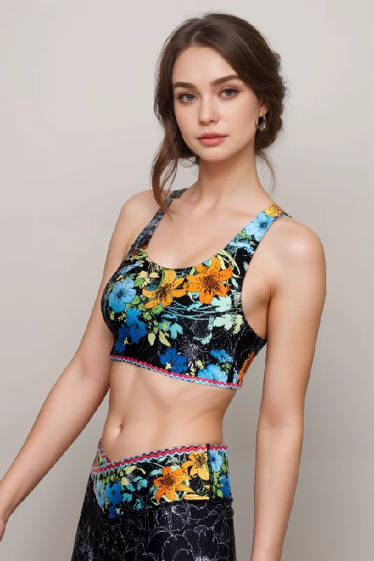 Weekend Deals That Dazzle Johnny Was Bee Active Reversible Sports Bra A6323 Boho Chic