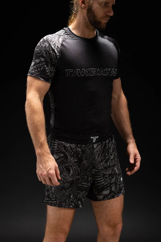 Blackout Iron Dragon Short-Sleeve Rashguard