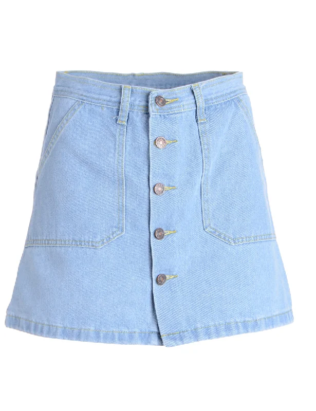 A-Line Denim Skirt