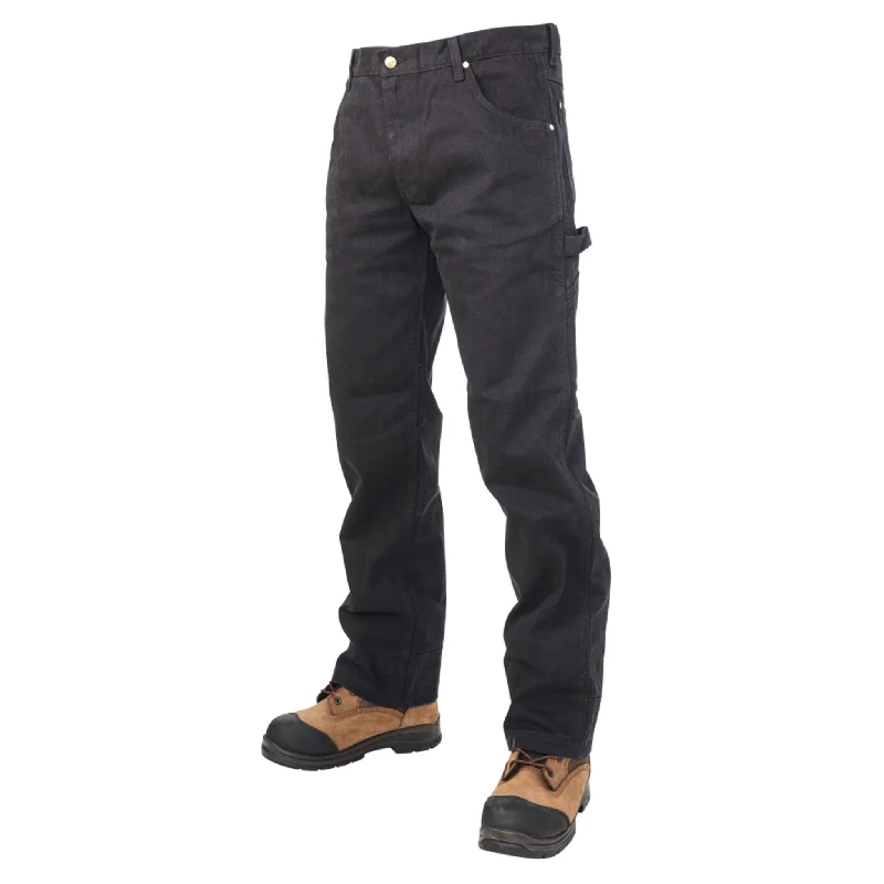 Tough Duck Men's Work Pants WP02 Washed 12 oz Cotton Duck, Roomy Straight Fit, Triple-Stitched, Reinforced Hem, Hammer Loop | Sizes 30-44