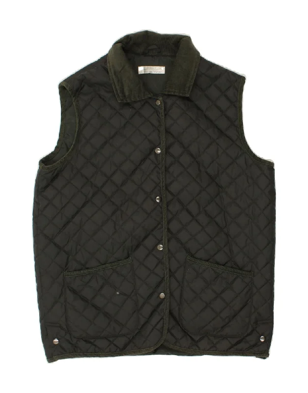 Mega Sale ST. BERNARD Womens Quilted Gilet US 14 XL Green Polyester