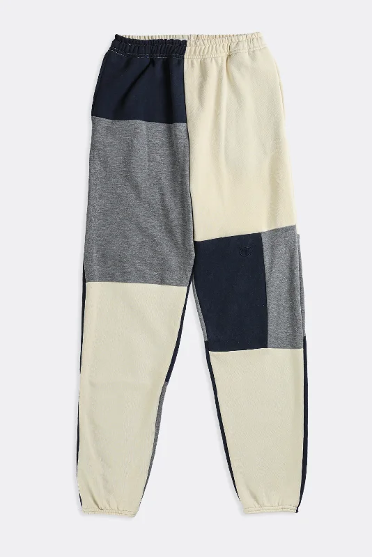 Steals and Deals Unisex Rework Champion Patchwork Sweatpants - S