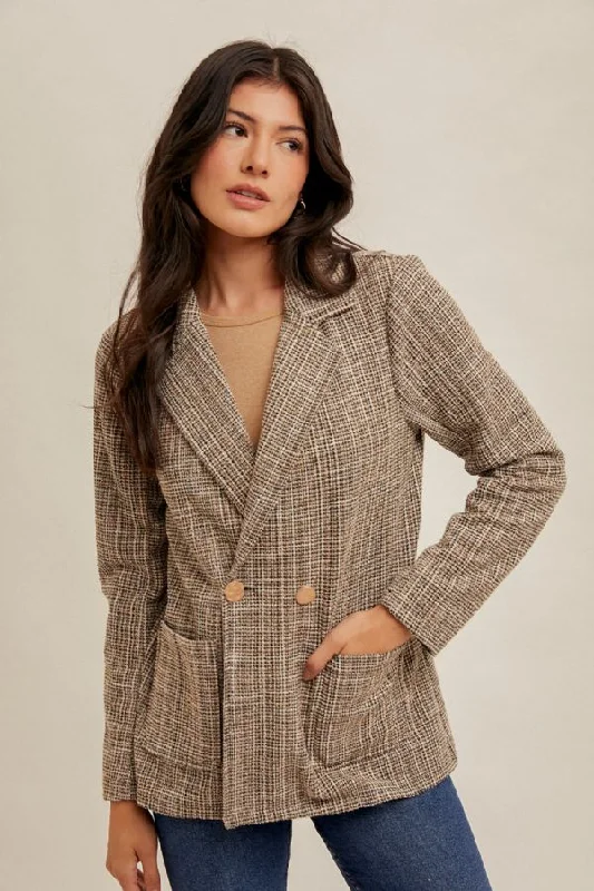 Quick Sale Jacquard Tweed Blazer