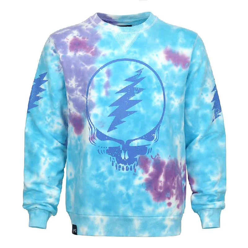 Weekend Deals That Thrill Grateful Dead | Women's Crewneck Sweatshirt | Tie-Dye Stealie