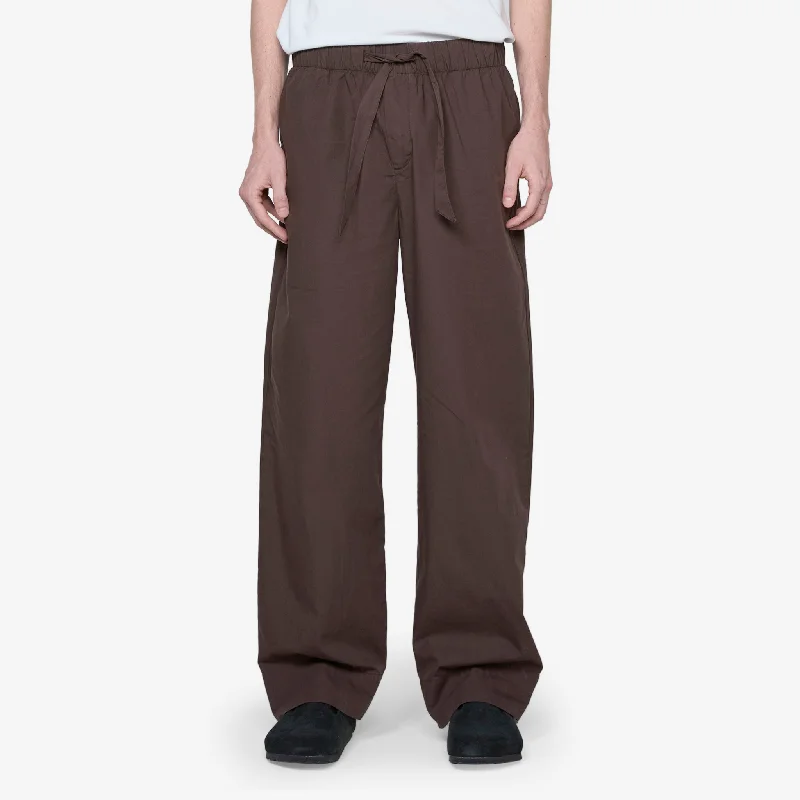 Cotton Poplin Pyjama Pant Coffee