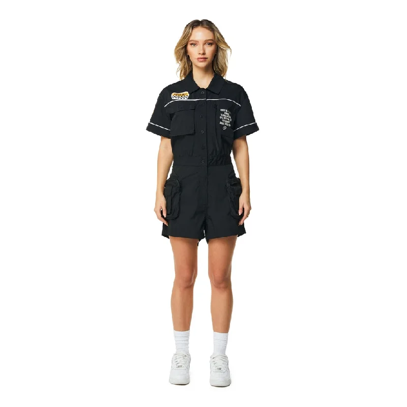 Value Deals Utility Romper - Black