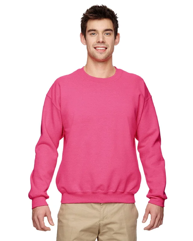 Gildan Lightweight 50/50 Crewneck Sweatshirt | Safety Pink