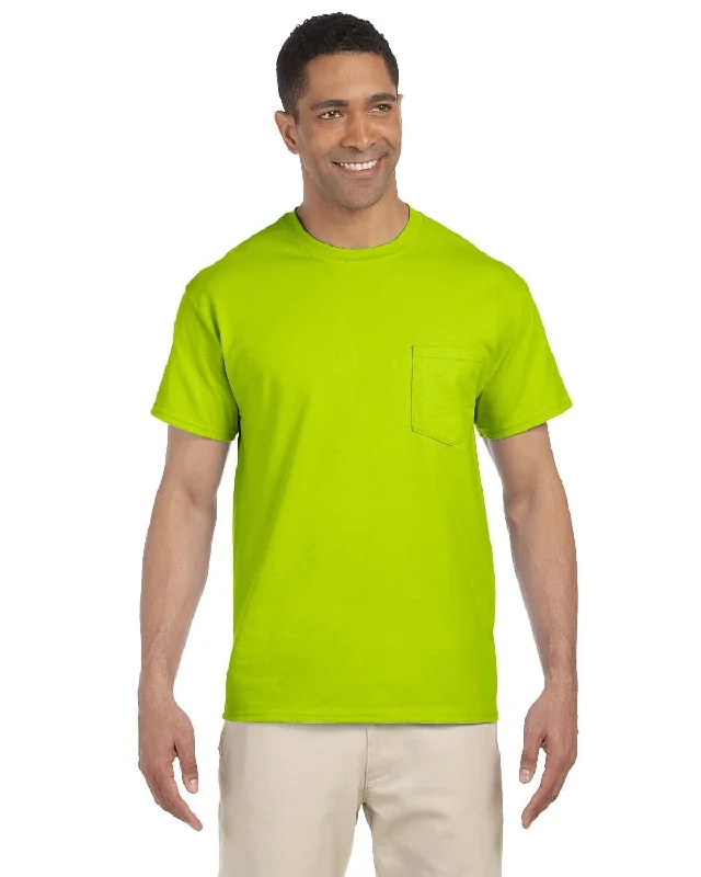 Gildan Ultra Cotton Pocket T-Shirt | Safety Green