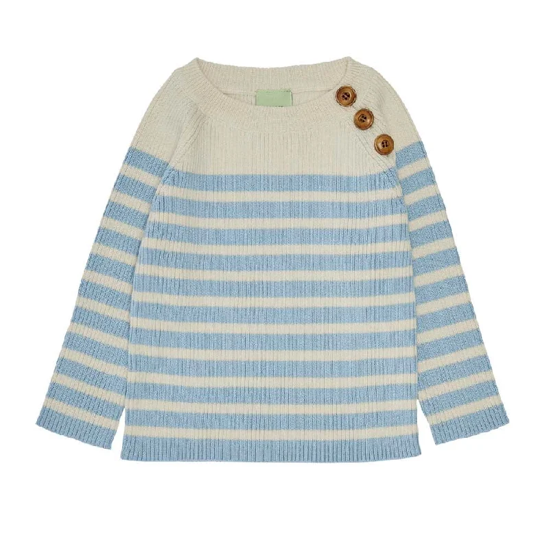 While Supplies Last Sweater - Ecru/Glacier