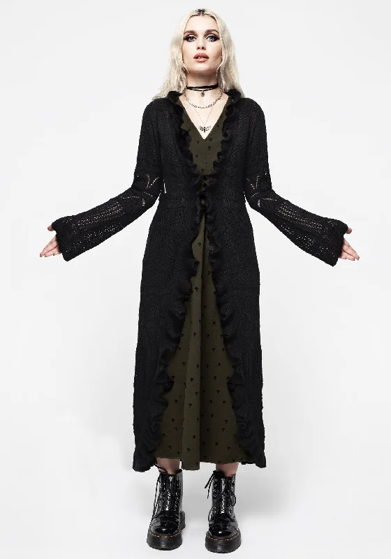 Super Bargain Alexis Ruffle Longline Cardigan