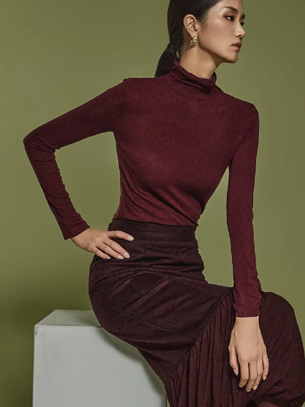 Final Clearance E3608 Turtleneck Top