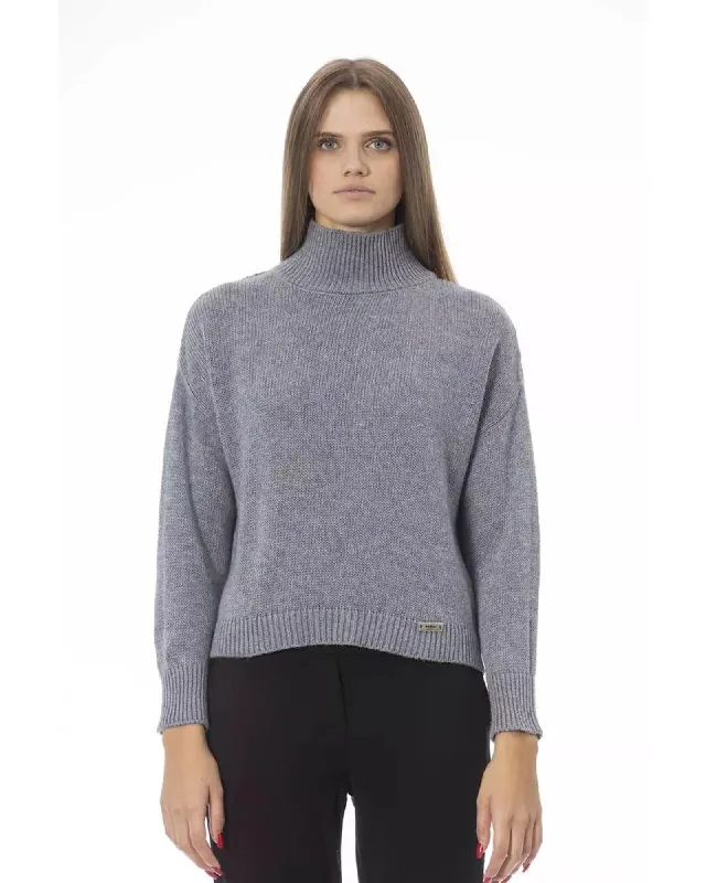 Weekend Deal Baldinini Trend Women's Gray Viscose Sweater - S
