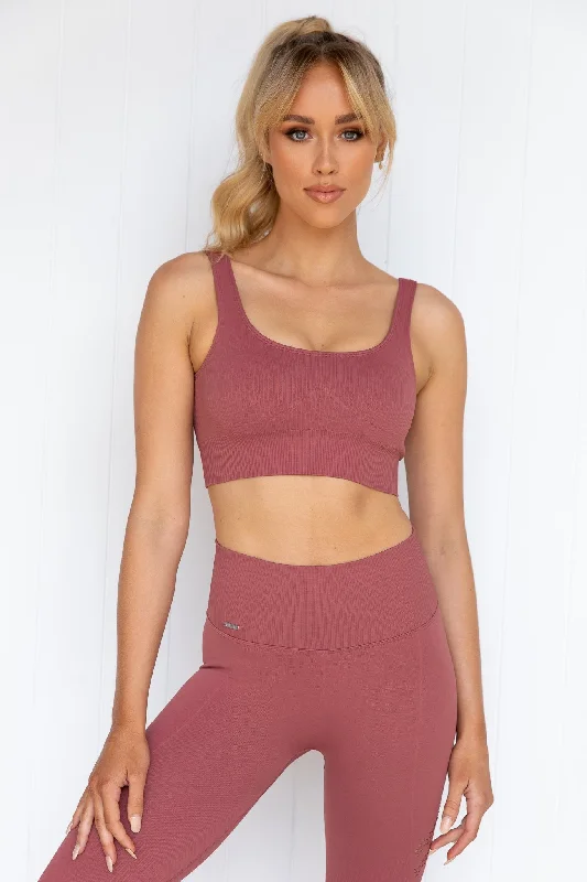 Limited Time Pink Beat Ribbed Seamless Bra