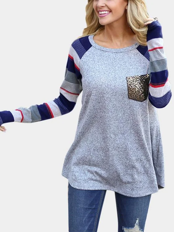 Weekend Deals That Amaze Custom Crew Neck Plain Long Sleeve Grey Fashion Tee