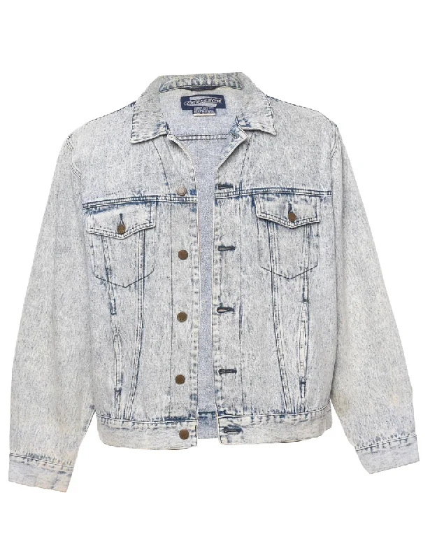 Acid Wash Denim Jacket - M