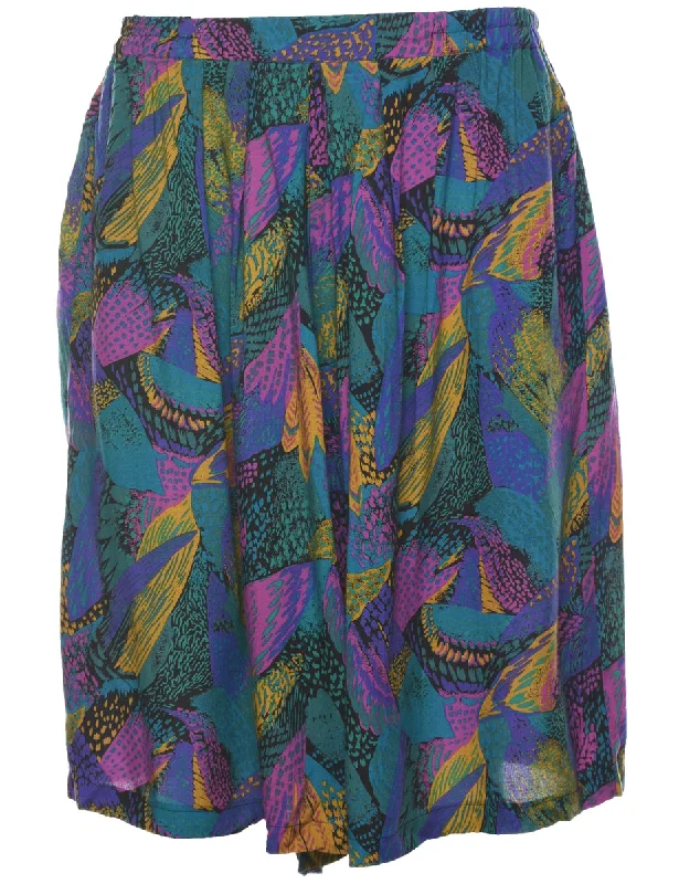 Abstract Print Shorts - W29 L10