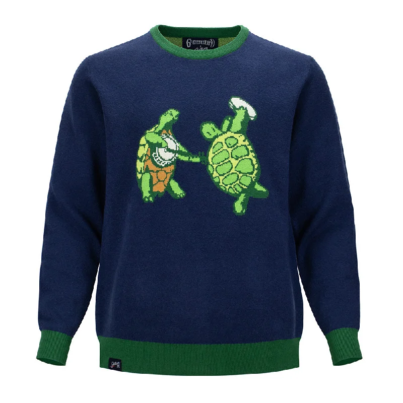 Massive Deals Grateful Dead | Regular Sweater | Turtles in Navy
