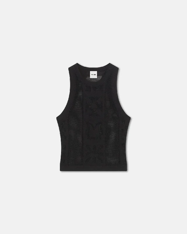 Unmissable Sale Jeren - Paper Crochet Tank Top - Black