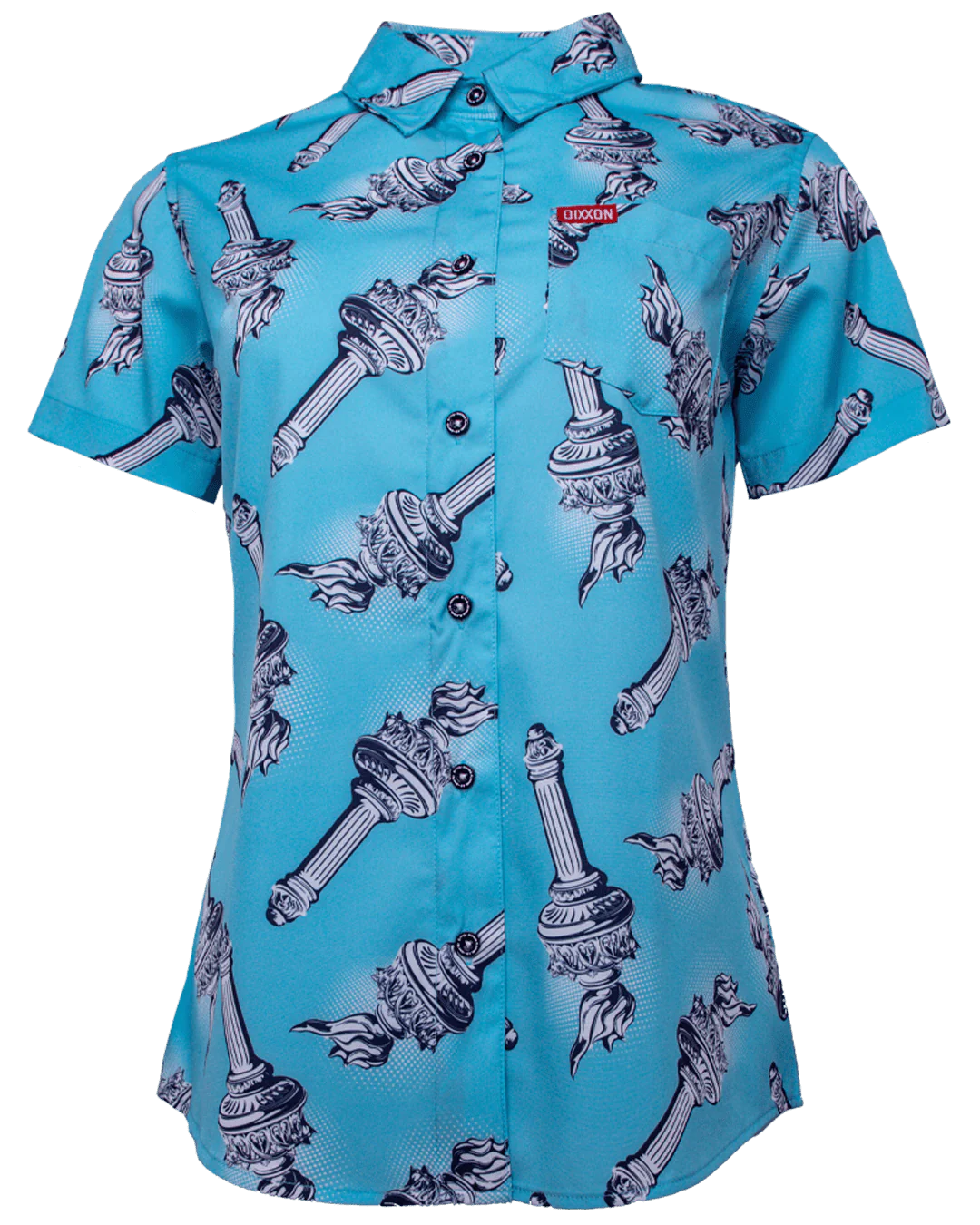 Seasonal Clearance Ellis Island Women's Short Sleeve Party Shirt
