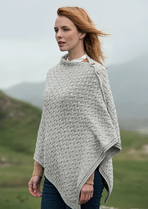 Warehouse Sale Glenbeigh Aran Cape | Oatmeal