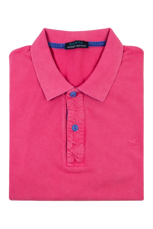 Dimattia Pink Knit Polo